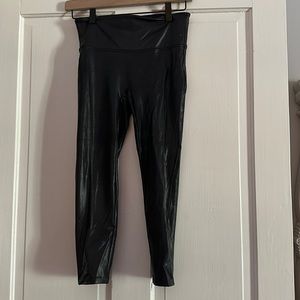 Spanx small faux leather leggings